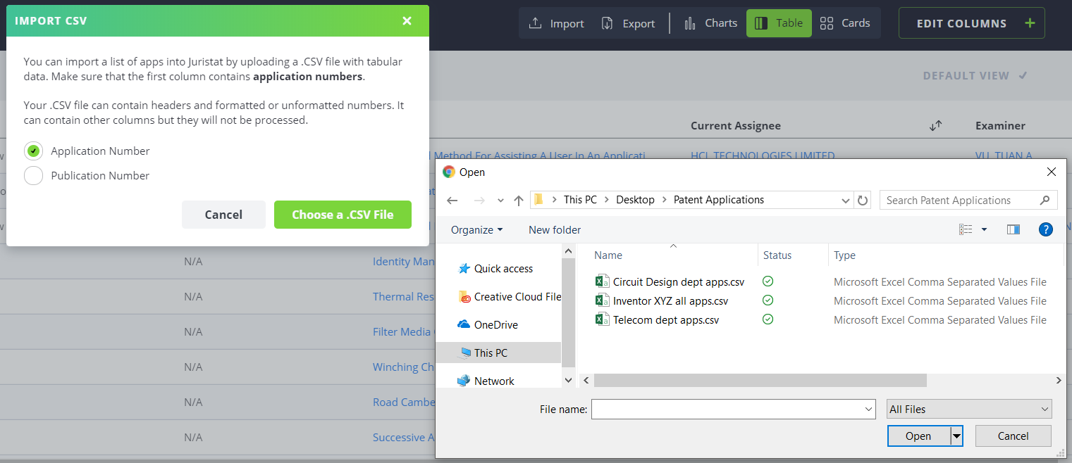 Easily import applications